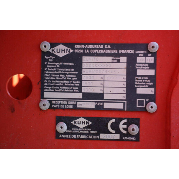 2007 Kuhn EUV170-45187624