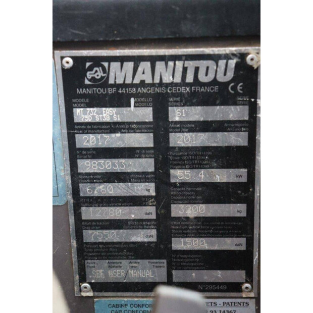 2017 Manitou MT 732-45188958