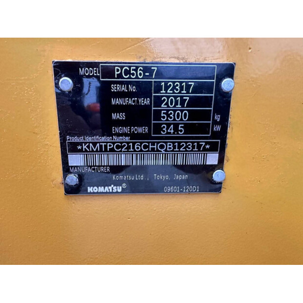 2017 Komatsu PC56-7-45192818