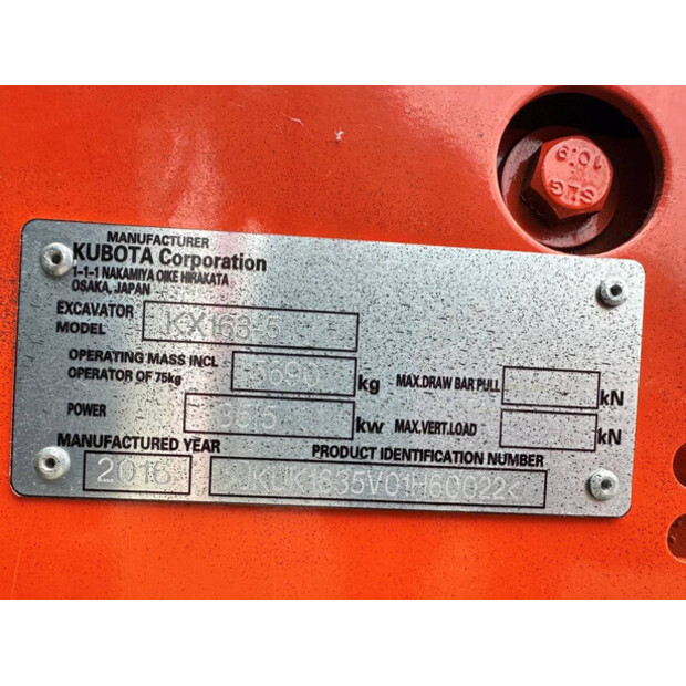 2016 كوبوتا KX163-5-45192857
