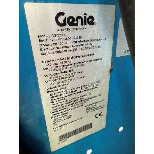2010 Genie GS-3390-45193666