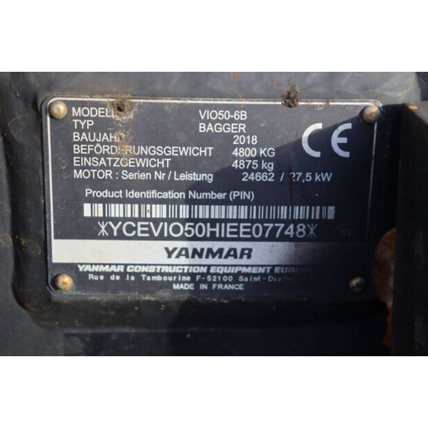 2018 YANMAR VIO50-6B-45194080