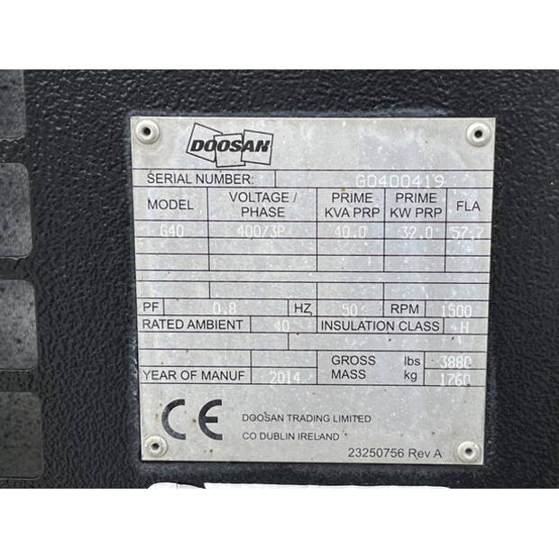 2014 Doosan G40-45243030