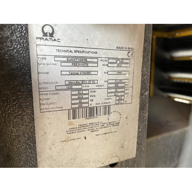 2012 Pramac GSW45-45243635