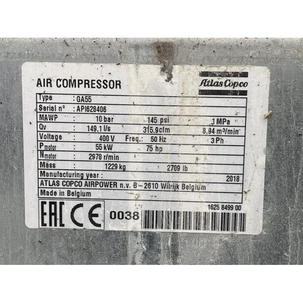 2018 Atlas-Copco GA 55-45244901