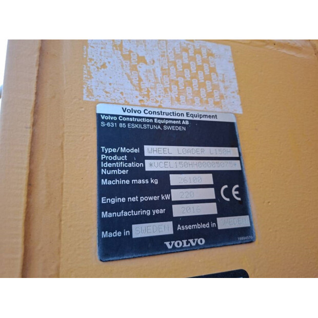 2016 Volvo L150H-45263555