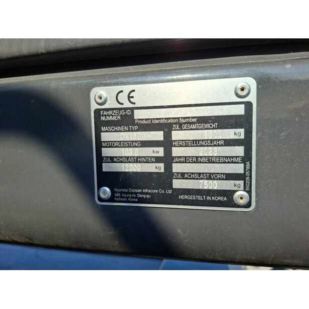 2023 دووسان DX160W-7-45263897