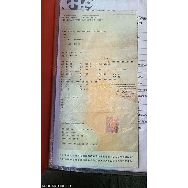 2010 Mercedes-Benz 2636-45280510