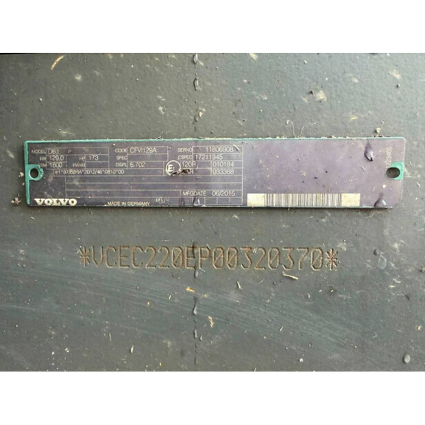 2015 Volvo EC220EL-45286234