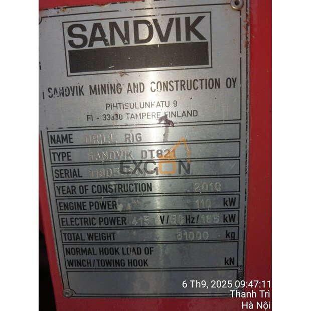 2018 ساندفيك DT821-45287002