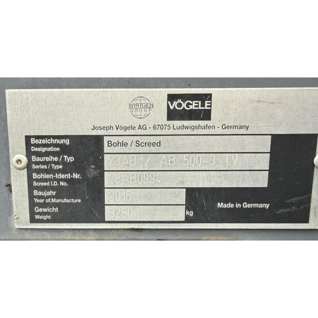 2015 VOGELE SUPER 1800-3I-45306406