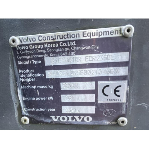 2014 Volvo ECR235DL-45306949