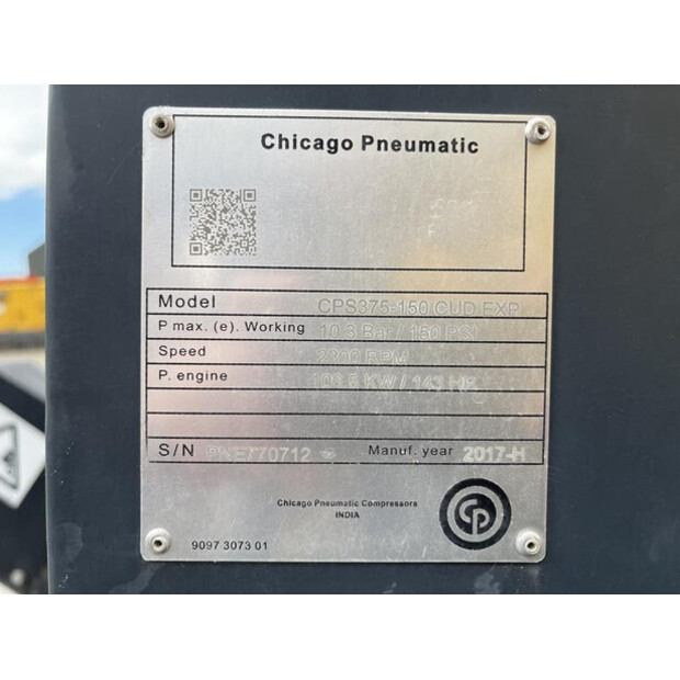 2017 CHICAGO PNEUMATIC CPS 375 - 150-45308092