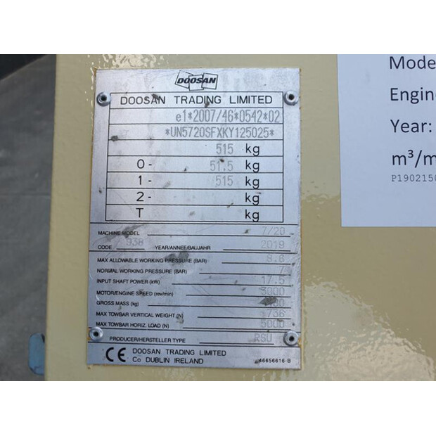 2019 Doosan 7/20-45308718
