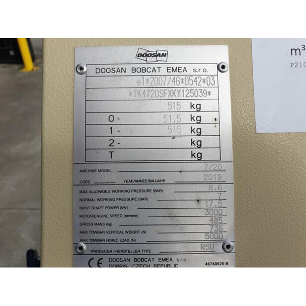 2019 Doosan 7/20-45308747