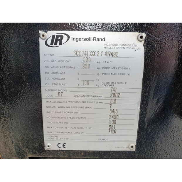 2002 INGERSOLL RAND 7/41-45308903