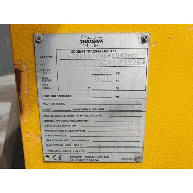 2012 INGERSOLL RAND 7/20-45309605