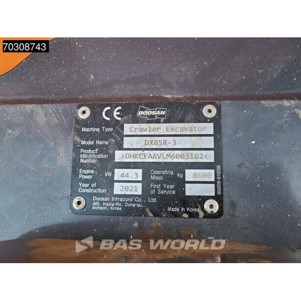 2021 دووسان DX85R-3-45310979