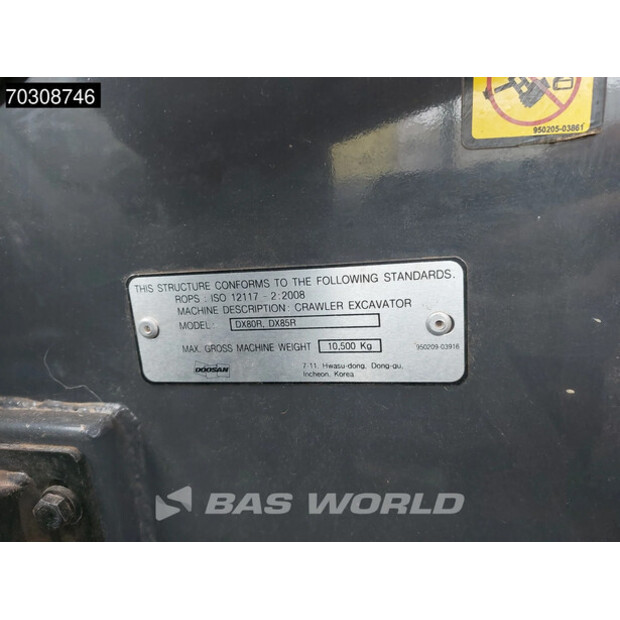 2021 دووسان DX85R-3-45311016