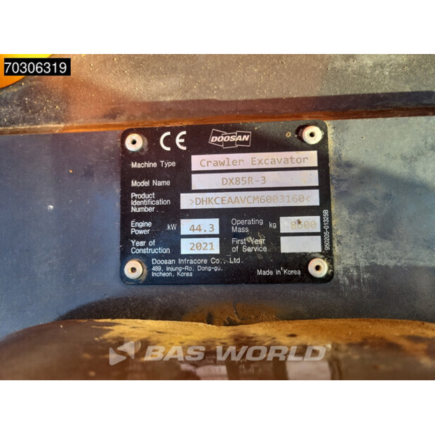 2021 دووسان DX85R-3-45311107