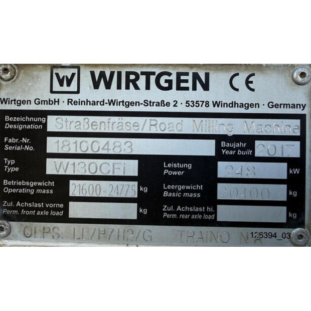 2017 Wirtgen W 130 CFi-45326484