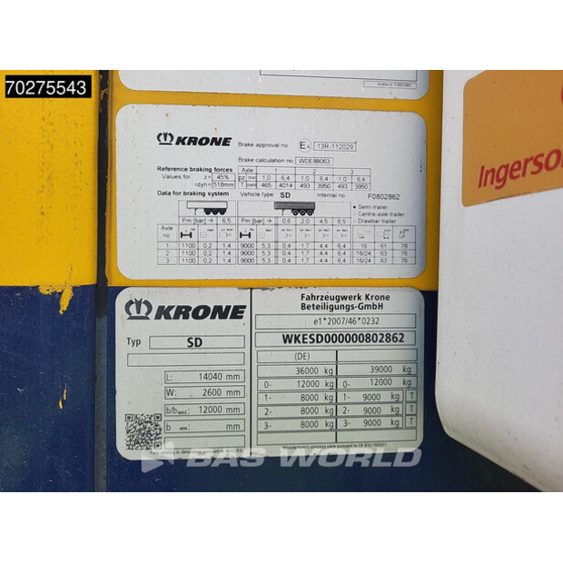 2018 Krone Thermo King SLXi 300-45328402