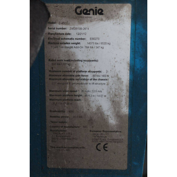 2012 جيني Z-45/25J-45332918