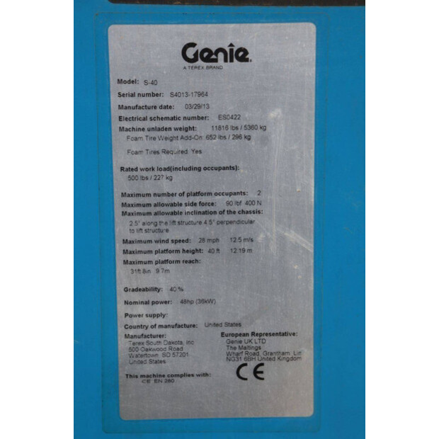 2013 Genie S-40-45332970