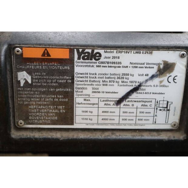 2018 Yale ERP18VT-45335407