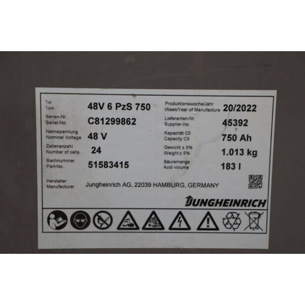 2018 Jungheinrich EFG 316-45337131