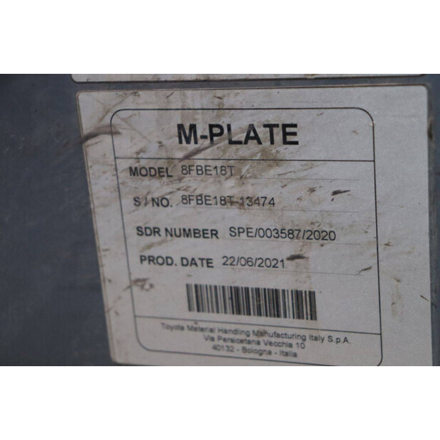 2021 تويوتا 8FBE18T-45337507