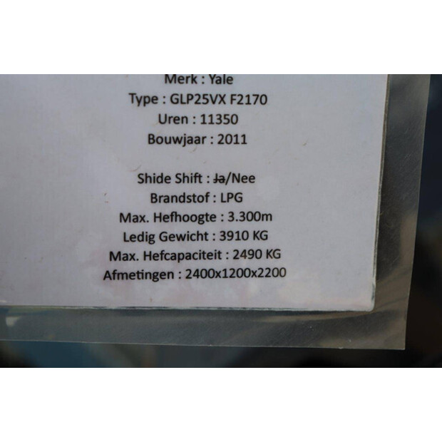 2011 Yale GLP25VX F2170-45339158