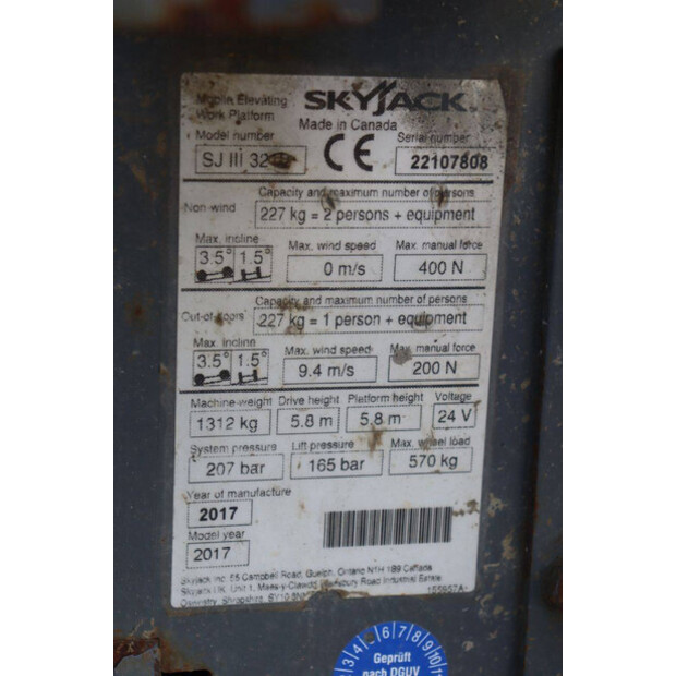 2017 SkyJack SJIII 3219-45339499