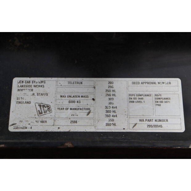 2016 JCB TLT30D-45340135