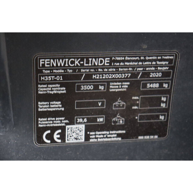2020 Linde H35T-01-45356745