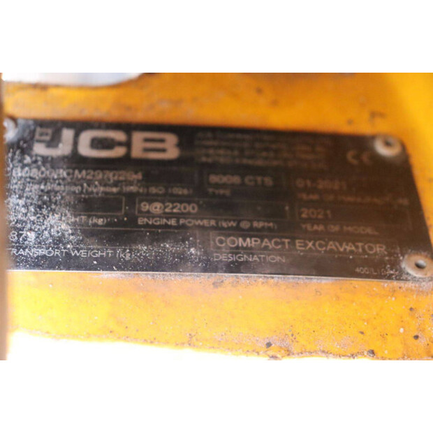 2021 جيه سي بي 8008 CTS-45359637