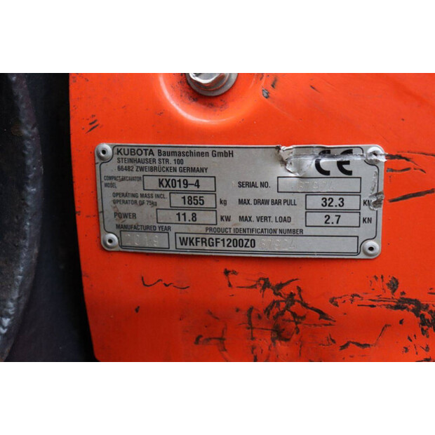 2019 KUBOTA KX019-4-45359743