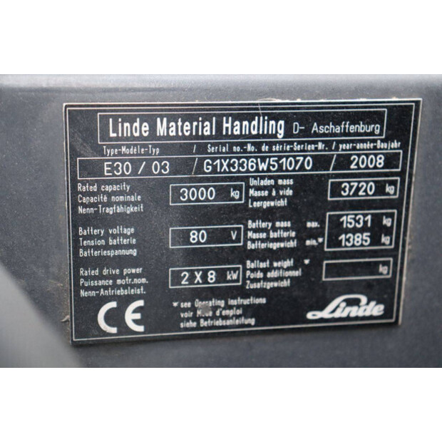 2008 Linde E30/03-45360631