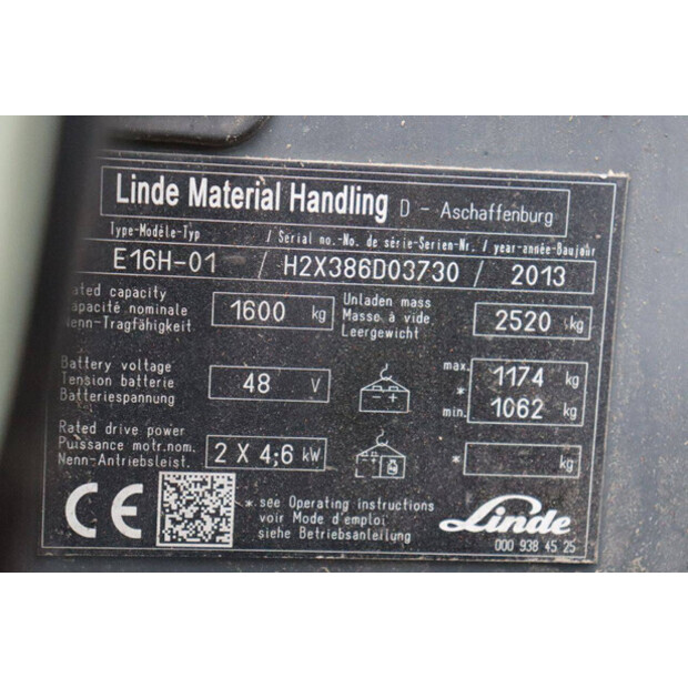 2013 Linde E16H-01-45360709