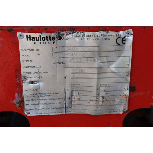 2000 Haulotte COMPACT 8-45360862