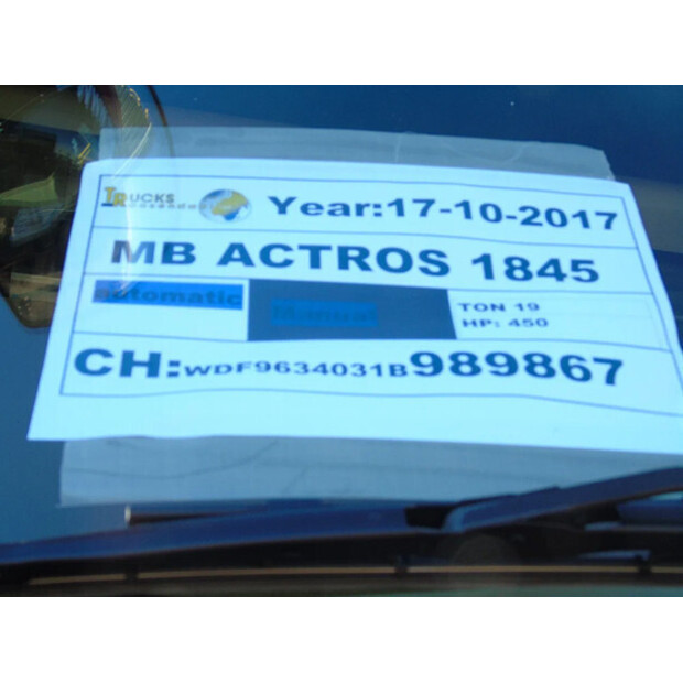 2017 Mercedes-Benz ACTROS 1845-45361749