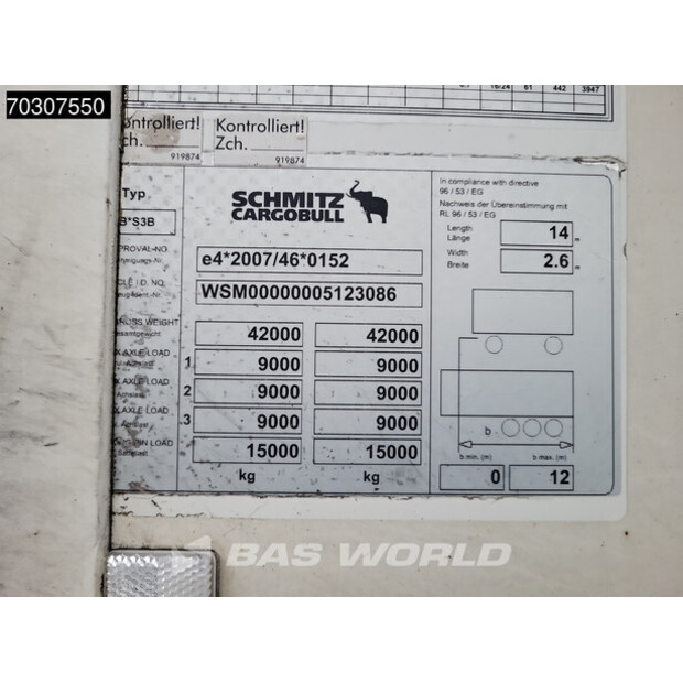 2014 Schmitz Cargobull SCB*S3B-45397181
