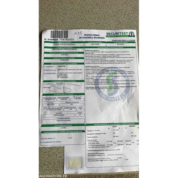 2008 Peugeot 308-45411701