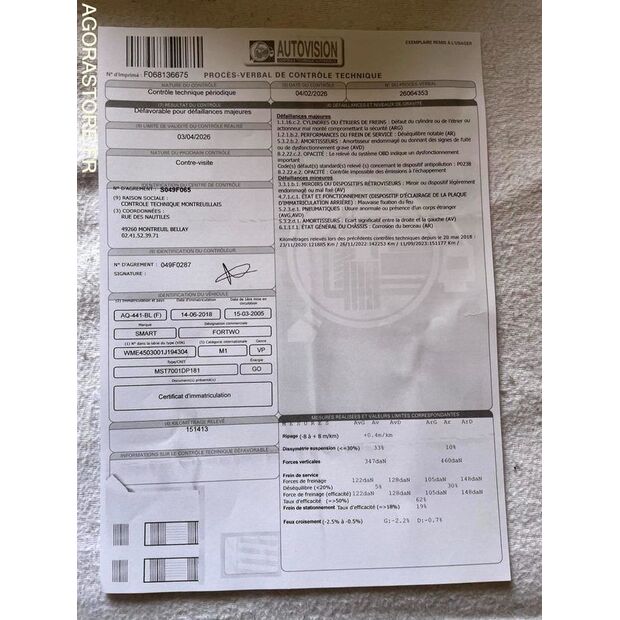 2005 SMART Fortwo-45412121