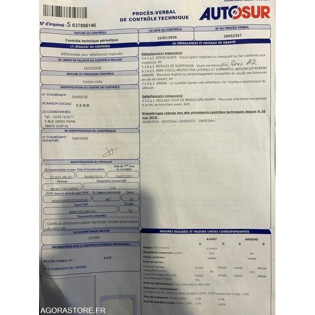 2002 Mercedes-Benz CLK-45412222