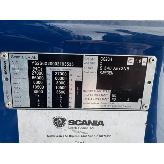 2022 سكانيا 540S-45413514