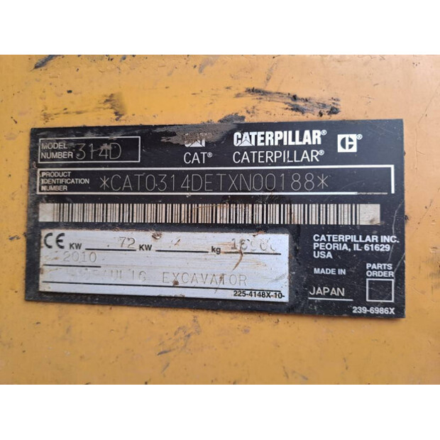 2010 Caterpillar 314D LCR-45413534