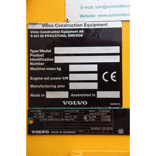 2018 Volvo L60H-45414965