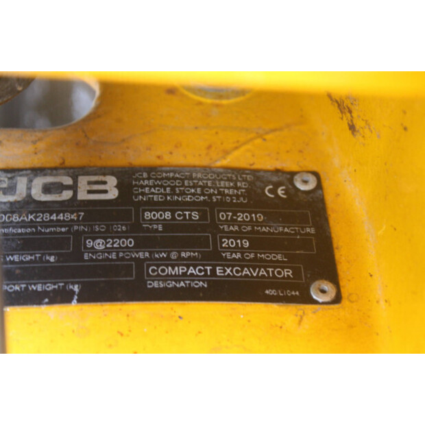 2019 JCB 8008 CTS-45415536