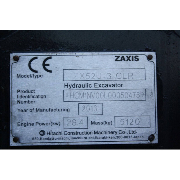 2013 Hitachi ZX52U-3 CLR-45415553